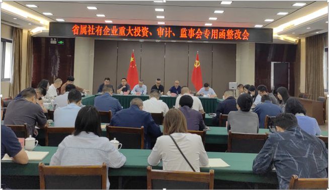 四川省供銷投資集團省屬社有企業重大投資、審計、監事會專用函整改會議