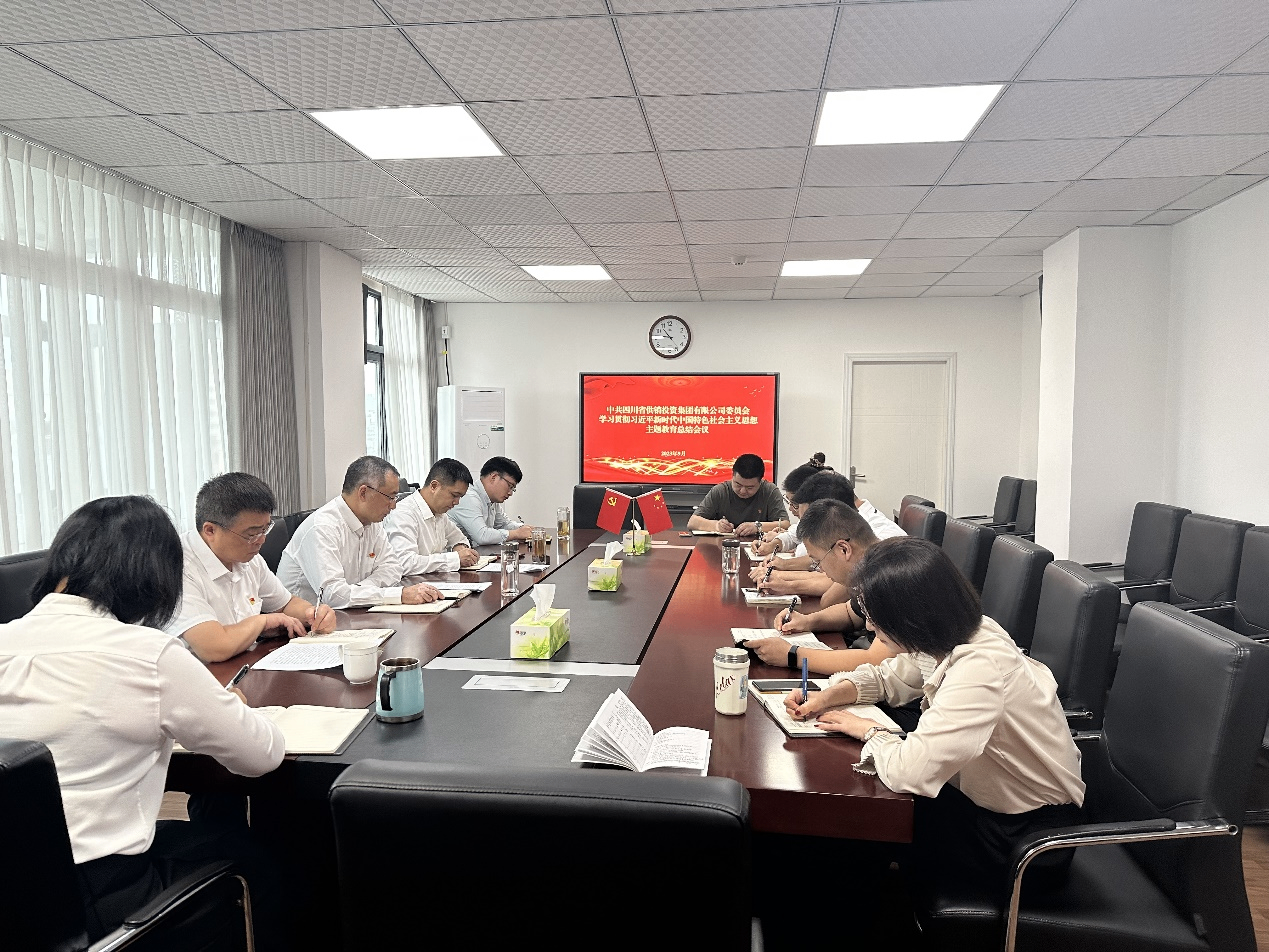 省供投集團黨委召開學習貫徹習近平新時代中國特色社會主義思想主題教育總結會議