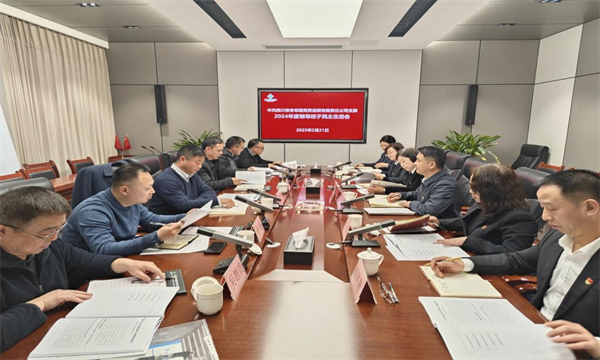 省老鄰居公司組織召開2024年度領導班子民主生活會