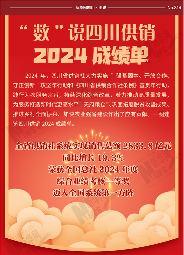 新華網(wǎng)圖表｜“數(shù)”說(shuō)四川供銷2024成績(jī)單